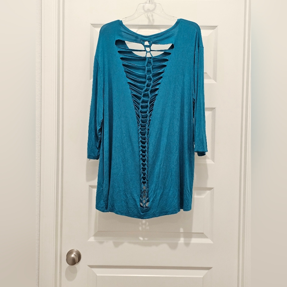 Harper & Liv LS Crew Neck Top, EUC, Size 2x - Picture 6 of 6
